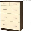 Комод Кортекс-мебель Модерн 80-5ш (венге/венге светлый)