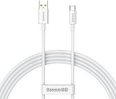 Кабель Baseus Superior Series Fast Charging USB Type-A - USB Type-C (1 м, белый)