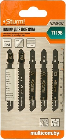Набор пильных полотен Sturm T119B 5250307
