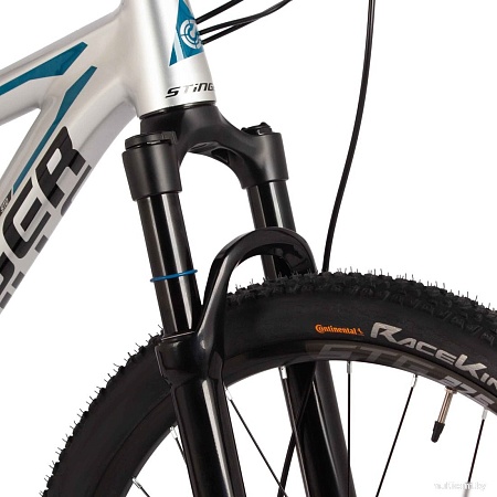 Велосипед Stinger STD 27.5 р.18 2025 (серебристый)