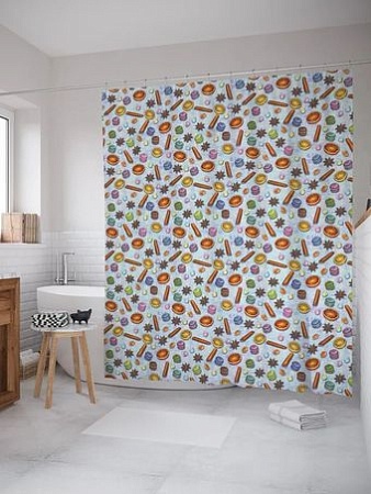 Шторка-занавеска для ванны АкваЛиния Грэйс SV-PT-19022-5A