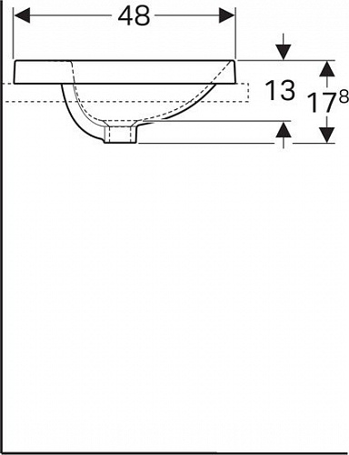 Умывальник Geberit VariForm 500.725.01.2