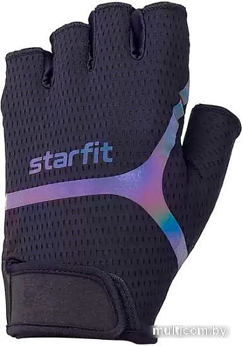 Перчатки Starfit WG-103 (черный/ярко-зеленый, M)