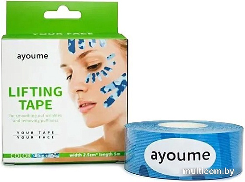 Тейп Ayoume Kinesiology Tape Roll 2.5 см x 5 м (голубой)