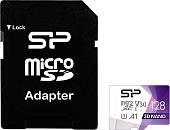 Карта памяти Silicon-Power Superior Pro microSDXC SP128GBSTXDU3V20AB 128GB + адаптер