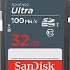 Карта памяти SanDisk Ultra SDHC SDSDUNR-032G-GN3IN 32GB