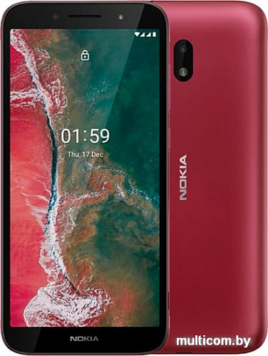 Смартфон Nokia C1 Plus (красный)