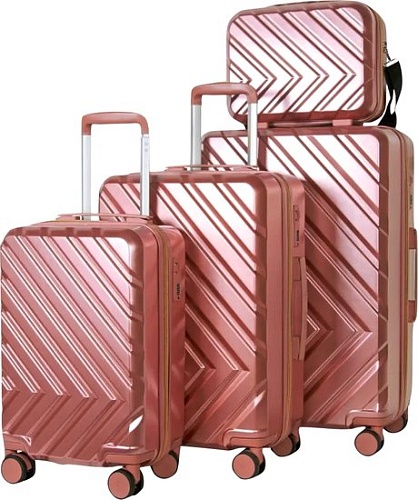 Чемодан-спиннер Mironpan 77061 53 см (пудровый)