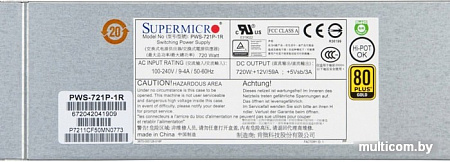 Блок питания Supermicro PWS-721P-1R
