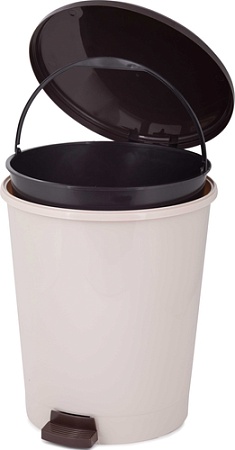 Мусорное ведро Альтернатива М6805 12 л (слоновая кость)