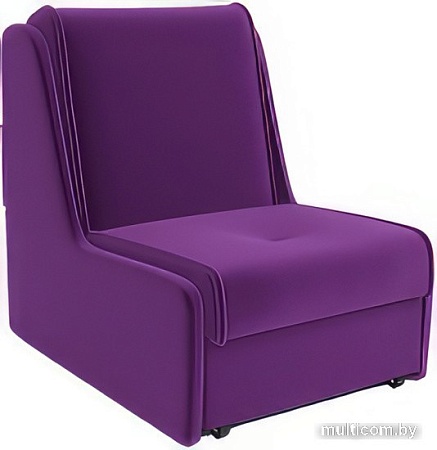Кресло-кровать Мебель-АРС Аккорд №2 (микровельвет, фиолетовый)