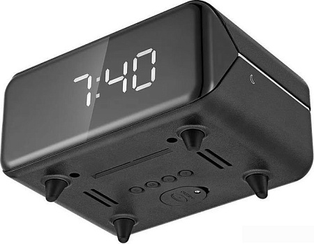 Настольные часы с беспроводной зарядкой Kitfort КТ-3353