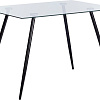 Кухонный стол TetChair Sophia 80x110x75 металл/стекло (черный/прозрачный)