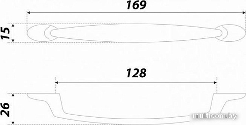 Ручка мебельная Boyard Maestro RS448BSN.4/128