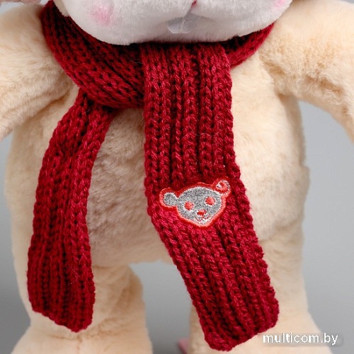 Классическая игрушка Milo Toys Little Friend Зайка на лыжах. Красный шарф 9905625