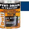 Грунт-эмаль Dali По ржавчине 3 в 1, 2 л (синий, RAL 5005)