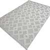 Ковер для жилой комнаты Radjab Carpet Поло Прямоугольник EN 261 12474RK (1.2x1.8, Cream)
