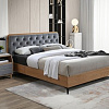 Кровать Signal Donna Velvet 160х200 (серый/дуб)
