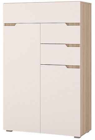 Комод Горизонт Анталия (сонома-белый софт)