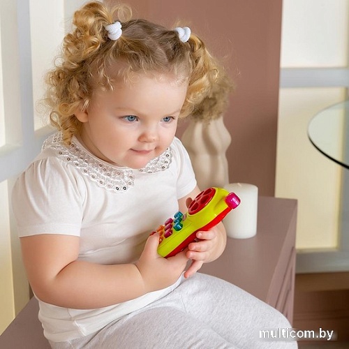 Развивающая игрушка Азбукварик Телефончик Каруселька 3133 (зеленый)