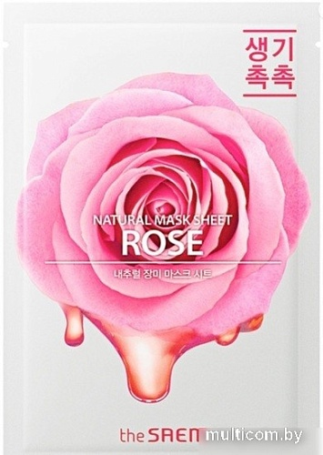 The Saem Маска для лица тканевая Natural Rose (21 мл)