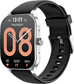 Умные часы Amazfit Pop 3S (серебристый, с силиконовым ремешком)