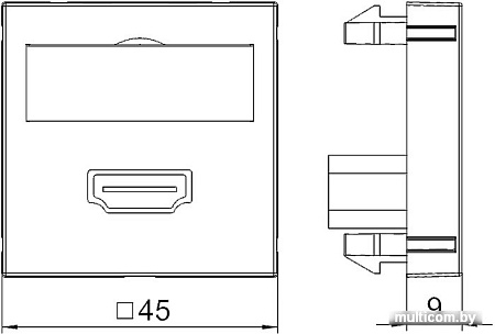 Розетка HDMI OBO Bettermann MTG-HD F RW1 6104826