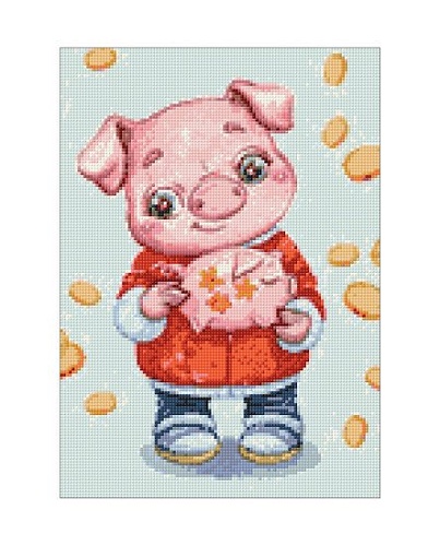 Алмазная мозаика Wizardi Коплю на мечту 2WD2283