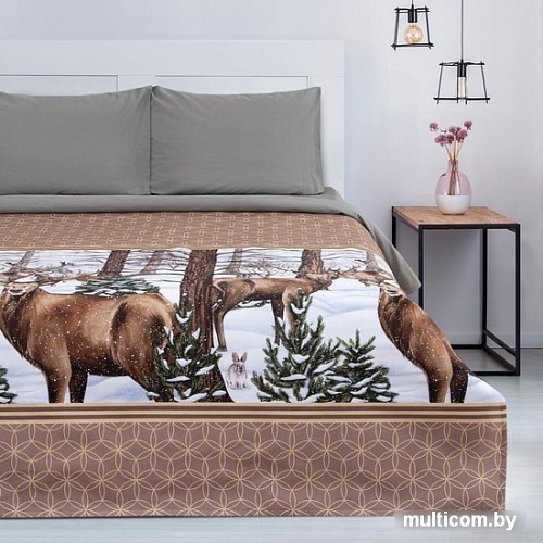 Покрывало Этель Олени в зимнем лесу 7356796 200x215