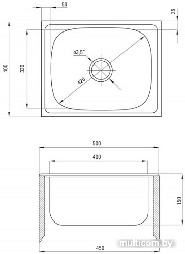 Кухонная мойка Deante Techno ZEU 310A (оформление)