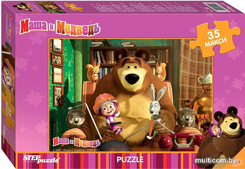 Мозаика/пазл Step Puzzle Маша и Медведь 91211 (35 эл.)
