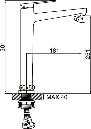 Смеситель Ledeme L1178