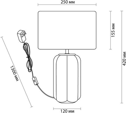 Настольная лампа Lumion Chi 5665/1T