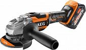 Угловая шлифмашина AEG Powertools BEWS 18-125BL-502C 4935464417 (с 2-мя АКБ, кейс)