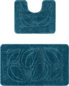 Набор ковриков Maximus Flora 2569 (50x80/40x50, темно-синий)