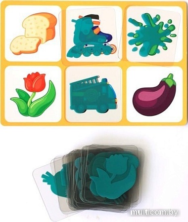 Развивающая игра Десятое королевство 10KOR Plastic Лото Силуэты 04007