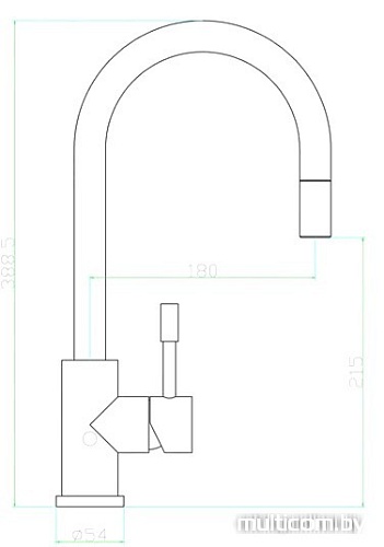 Смеситель ZorG SZR-SLS1371P Cloria