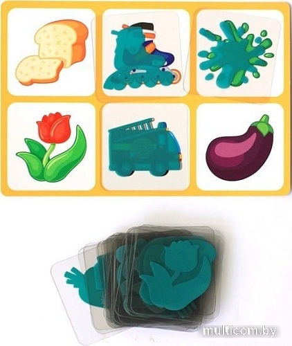 Развивающая игра Десятое королевство 10KOR Plastic Лото Силуэты 04007