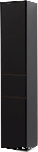 Aquanet Шкаф-пенал Милан 35 306377 (черный глянец)