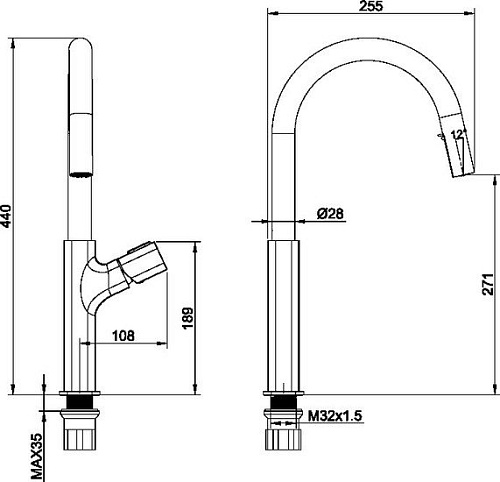 Смеситель Maxonor Pure Life PL4289-8