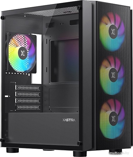 Корпус XASTRA A402M 4FRGB (черный)