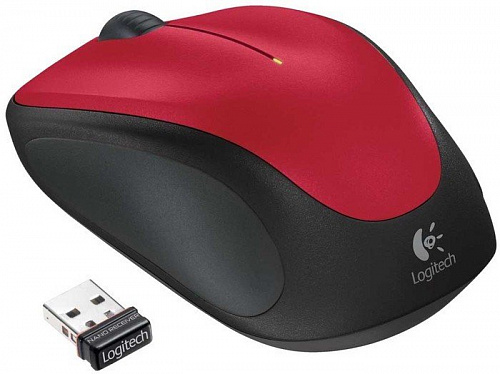 Мышь Logitech M235 Wireless Mouse (красный) [910-002496]