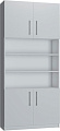 Шкаф распашной Макс Стайл Falcon Fidji Egger 240x100x50 15C5050 (белый классический W960 ST7)
