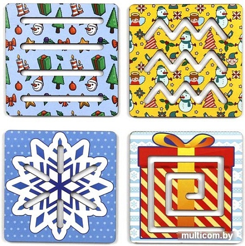 Трафарет WoodLand Toys Новогоднее ассорти 148123