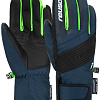 Горнолыжные перчатки Reusch Duke R-Tex Xt Junior 6261212-7712 (р-р 5.5, Black/Dress Blue/Green)