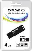 USB Flash Exployd 560 4GB (черный) [EX-4GB-560-Black]