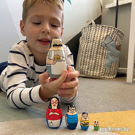 Развивающая игра Брестская Матрешка С персонажами мультсериала Bob's Burgers (набор 5 шт)