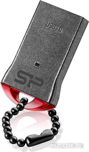 USB Flash Silicon-Power Jewel J01 Silver/Red 8GB (SP008GBUF3J01V1R)