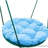 Подвесные качели M-Group Гнездо в оплетке 1.2м 17069903 (голубая подушка)