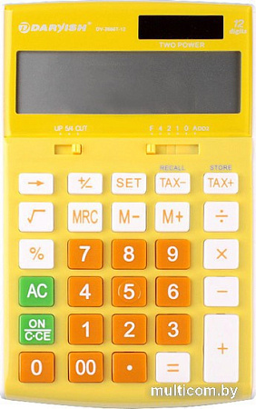Бухгалтерский калькулятор Darvish DV-2666T-12Y (желтый)